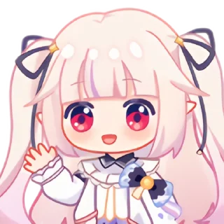 👋 emoji 真白花音 Telegram sticker 14 of 96