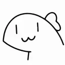 🙂 emoji 小恐龙矢量版 @OverflowCat Telegram sticker 10 of 45