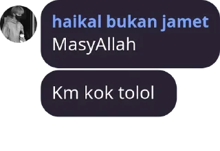 Sticker from kata kata boti