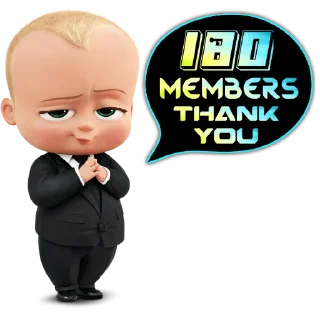 1️⃣ emoji Thank You Members @AaluXUpdates Telegram sticker 5 of 114