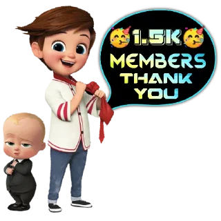 1️⃣ emoji Thank You Members @AaluXUpdates Telegram sticker 24 of 114