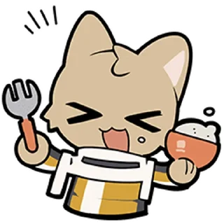 🍽 emoji fluffy明日方舟 Telegram sticker 21 of 48