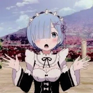 🫐 emoji Rem @Rand0msticker Telegram sticker 18 of 31