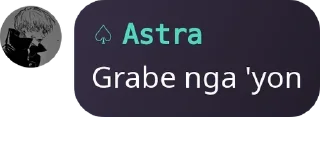 Sticker from Astra's