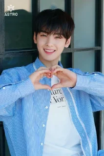❤️ emoji Eunwoo Telegram sticker 14 of 30