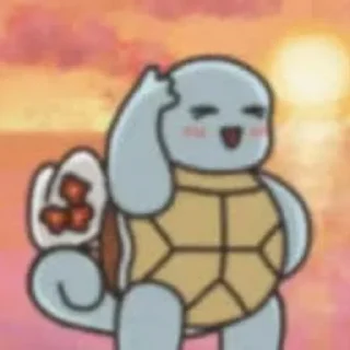 😲 emoji 狄仁杰尼龟 Telegram sticker 7 of 44
