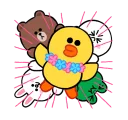 🐥 emoji LINE Characters: Cute and Soft Summer Telegram sticker 11 of 25