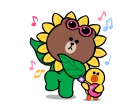 🎶 emoji LINE Characters: Cute and Soft Summer Telegram sticker 2 of 25