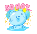☀ emoji LINE Characters: Cute and Soft Summer Telegram sticker 9 of 25