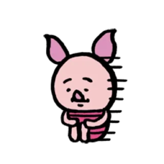 😢 emoji 小熊維尼 表情貼（nagano插畫版） Telegram sticker 24 of 40