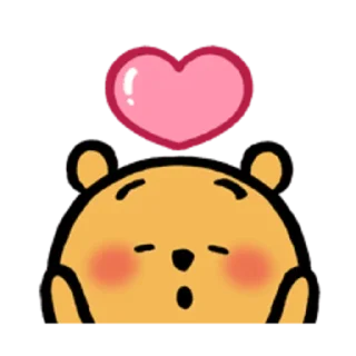 ❤️ emoji 小熊維尼 表情貼（nagano插畫版） Telegram sticker 10 of 40