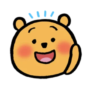 👌 emoji 小熊維尼 表情貼（nagano插畫版） Telegram sticker 7 of 40