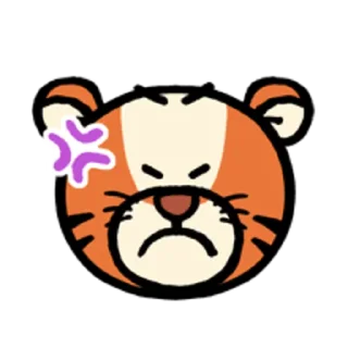 😠 emoji 小熊維尼 表情貼（nagano插畫版） Telegram sticker 17 of 40