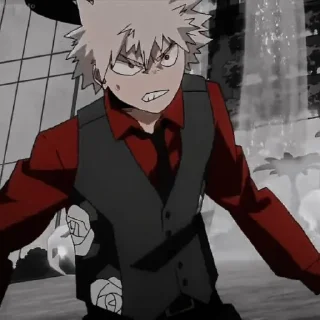 💀 emoji Katsuki Bakugo | @kaptenracing Telegram sticker 20 of 29