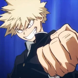 💣 emoji Katsuki Bakugo | @kaptenracing Telegram sticker 5 of 24