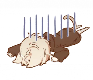 😓 emoji ✿ belongs to @ikmut! Telegram sticker 17 of 40