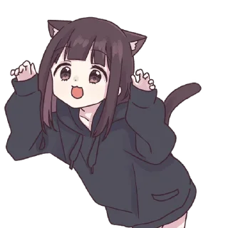 ⭐️ emoji とびだす♡くるみちゃん。 Telegram sticker 4 of 24