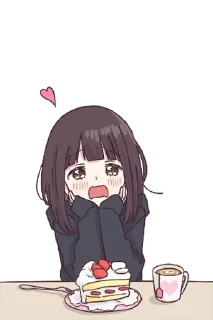 ⭐️ emoji とびだす♡くるみちゃん。 Telegram sticker 23 of 24