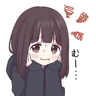 ⭐️ emoji とびだす♡くるみちゃん。 Telegram sticker 24 of 24