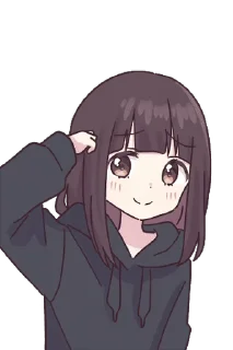 ⭐️ emoji とびだす♡くるみちゃん。 Telegram sticker 7 of 24