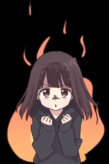 ⭐️ emoji とびだす♡くるみちゃん。 Telegram sticker 17 of 24