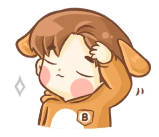 😌 emoji Baby 'B' Ver.2 @bistic Telegram sticker 17 of 40