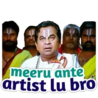 😅 emoji Brahmi Bro | @StickersTelugu Telegram sticker 17 of 20