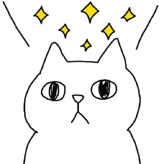 Sticker from White Cat ^•^ @OstickersO
