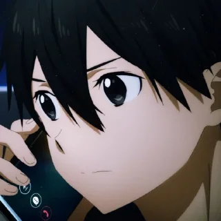 😄 emoji Kirigaya kazuto Telegram sticker 6 of 55