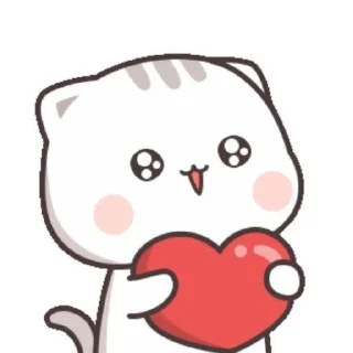 ❤️ emoji cat cute Telegram sticker 22 of 23