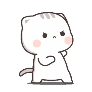 👊 emoji cat cute Telegram sticker 12 of 23