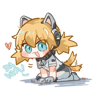 😘 emoji Girls' Frontline: Neural Cloud Telegram sticker 7 of 120