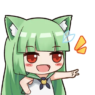 ✌️ emoji 萌娘百科 Telegram sticker 11 of 18