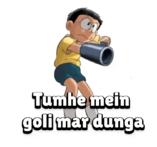 🔫 emoji Doremon | @tarahume | @StickerXtara Telegram sticker 13 of 60