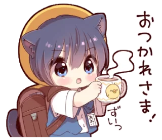 Sticker from @S0FTDEV1L going to school
