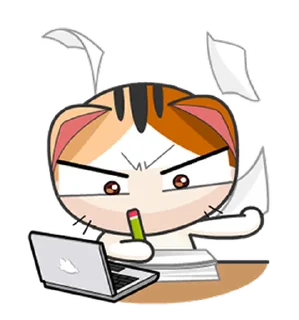 ⭐️ emoji Gojill The Meow Animated V.6 @moe_sticker_bot Telegram sticker 23 of 24