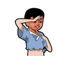 🔥 emoji 小明與好朋友 Telegram sticker 21 of 42