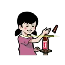 👊 emoji 小明與好朋友 Telegram sticker 17 of 42