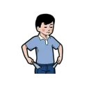 💸 emoji 小明與好朋友 Telegram sticker 18 of 42