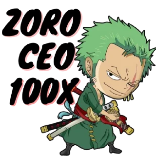 Sticker from Zoro CEO