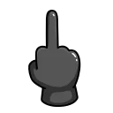 🖕 emoji 特斯拉中国 @teslazh Telegram sticker 10 of 50