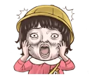 😰 emoji 小朋友有事嗎? Telegram sticker 12 of 40