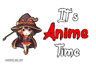 🔥 emoji It's Anime Time • @Anime_Flix_Pro Telegram sticker 3 of 20