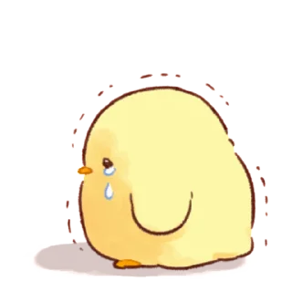 😭 emoji Soft and cute chick (motion?) Telegram sticker 13 of 25