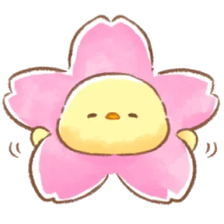 🌸 emoji soft and cute chick (spring) Telegram sticker 23 of 40