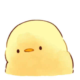 😨 emoji Soft and cute chick (motion?) Telegram sticker 12 of 25