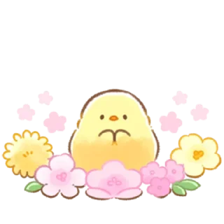 💐 emoji soft and cute chick (spring) Telegram sticker 14 of 40
