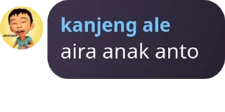 Sticker from kejora ah ah