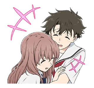 😂 emoji A Silent Voice • @AnimeCrunch_Stickers Telegram sticker 18 of 40
