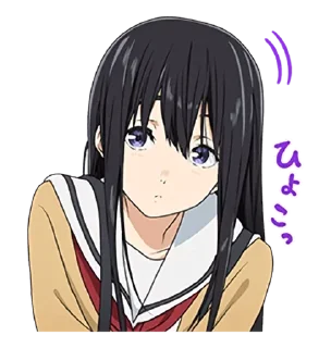 😕 emoji A Silent Voice • @AnimeCrunch_Stickers Telegram sticker 19 of 40